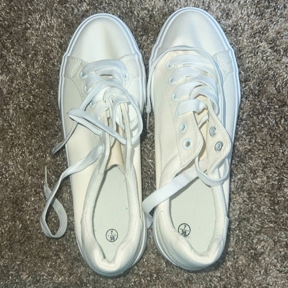 White sneakers